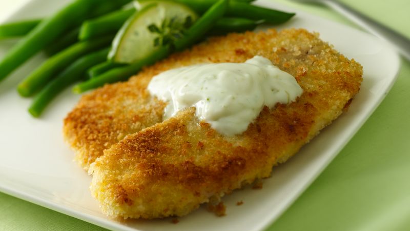 Crispy Fish Fillets with Zesty Lime Sauce