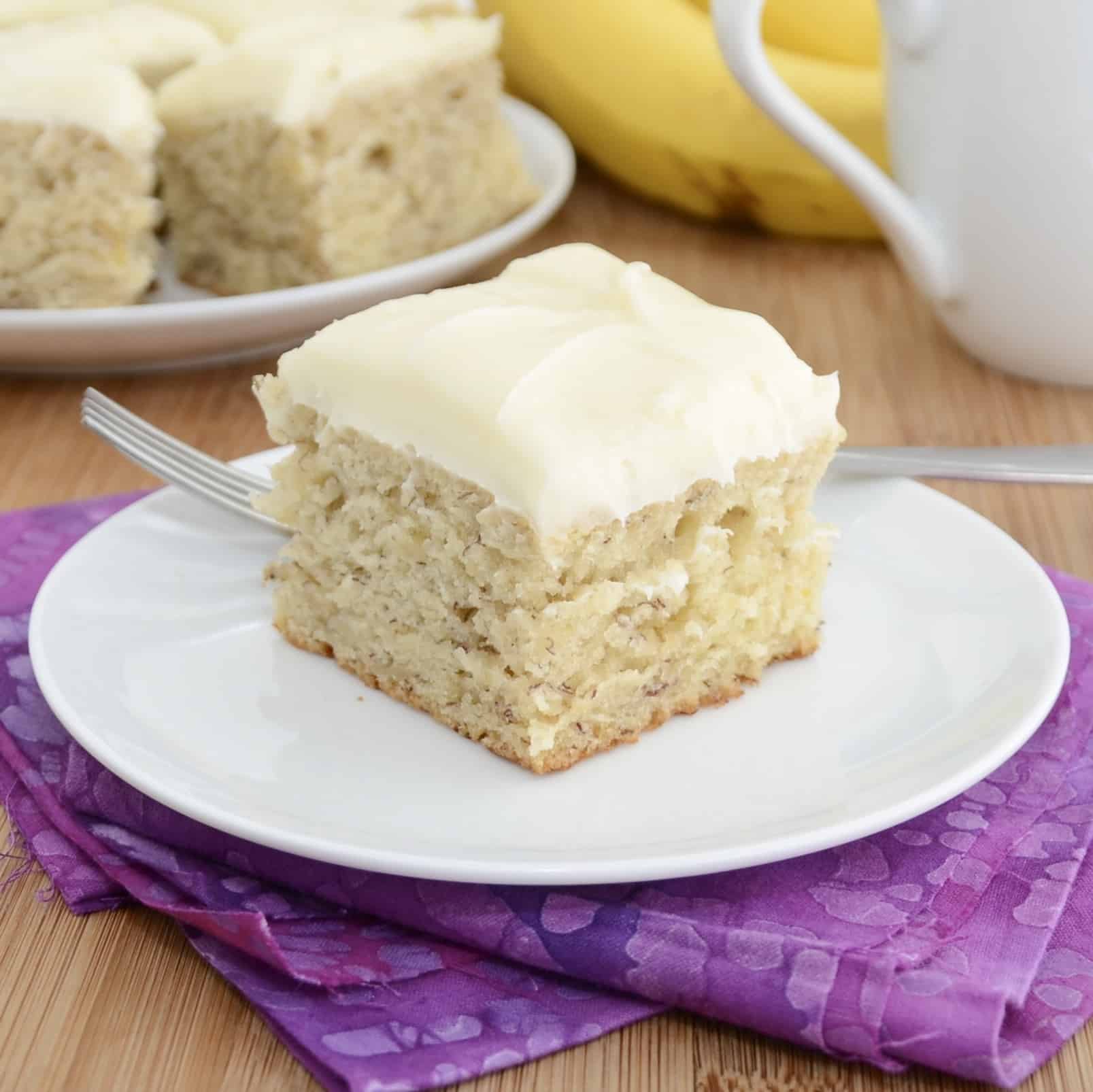 Banana Bars with Cream Cheese Frosting