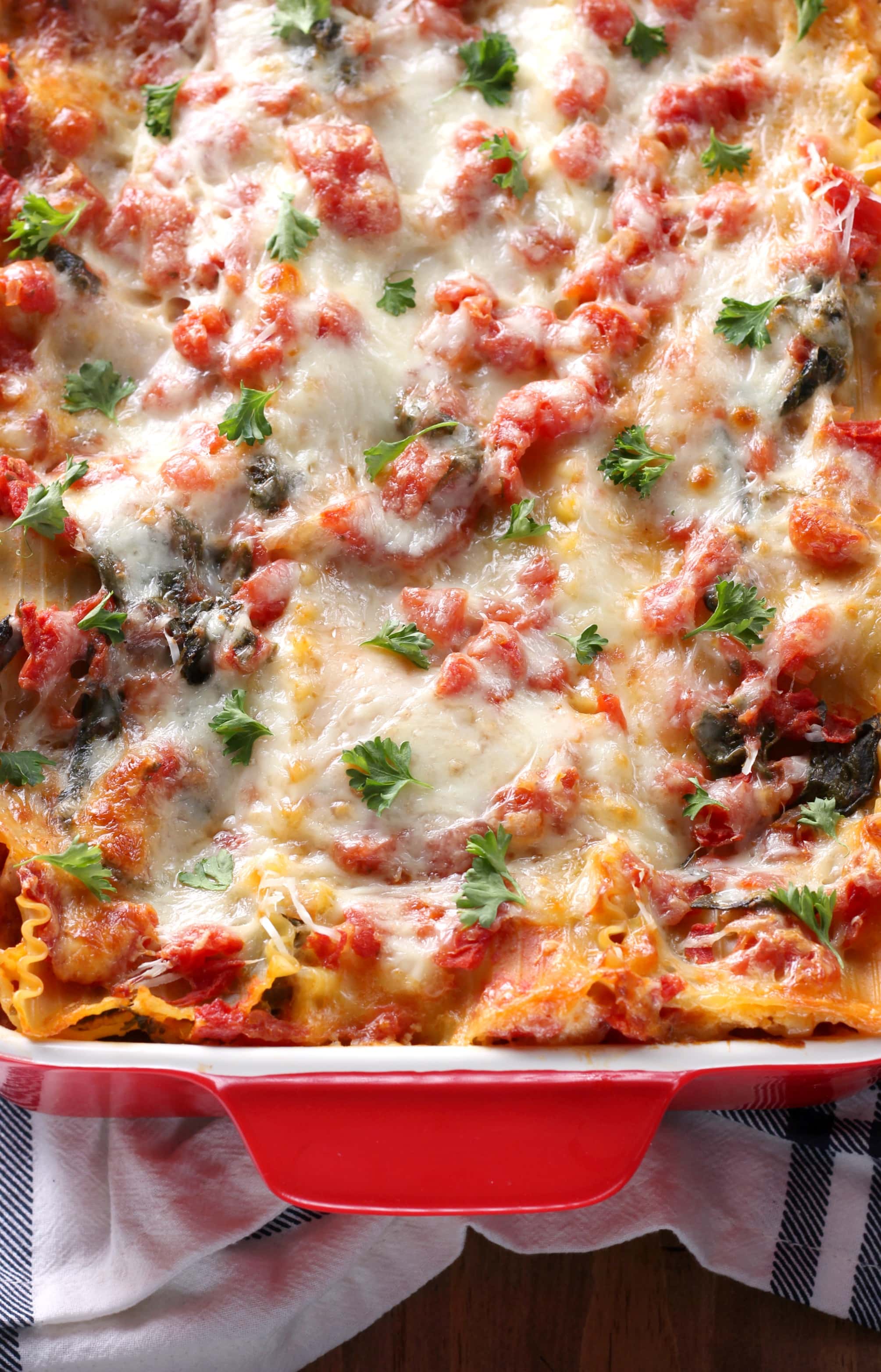 Cheesy Spinach Lasagna