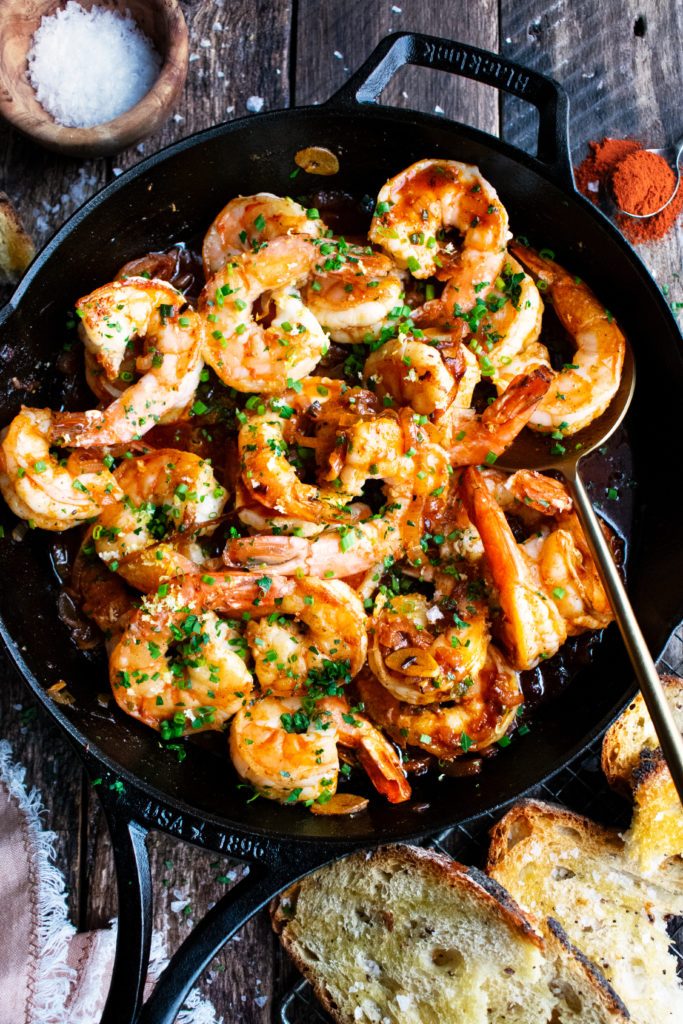 Pan-Roasted Shrimp with Paprika Lemon Butter Sauce