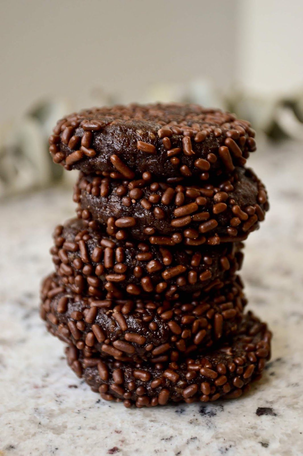 Chocolate Marzipan Cookies
