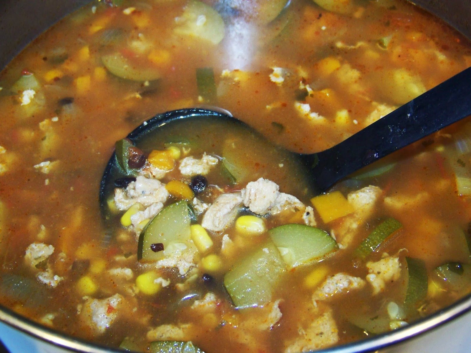 Delicious Mexican Chicken, Corn, and Black Bean Soup