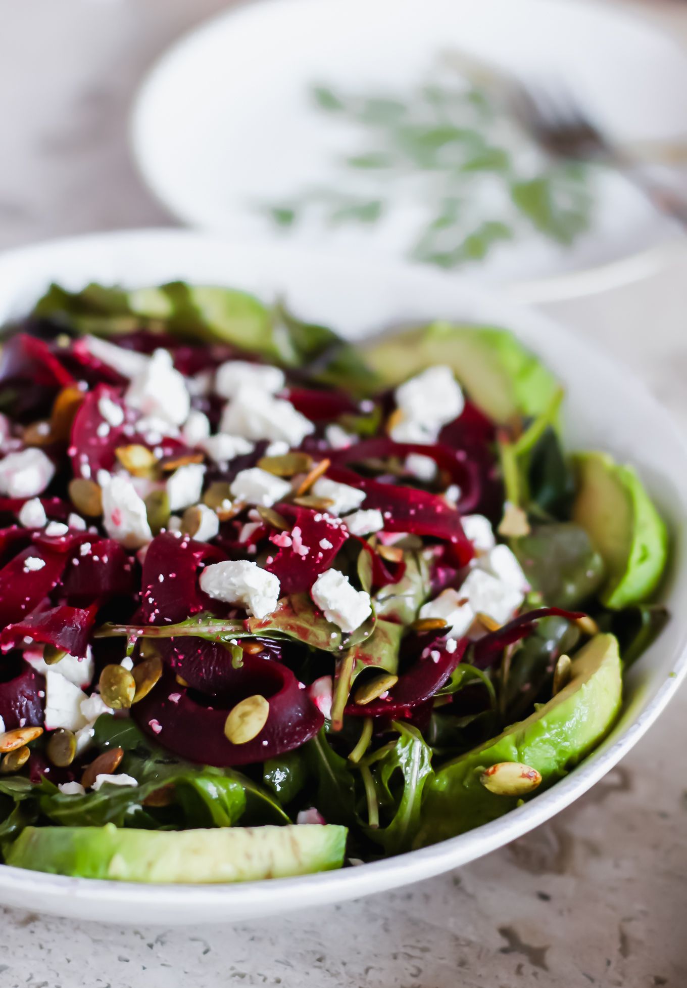 Spiralized Beet Salad