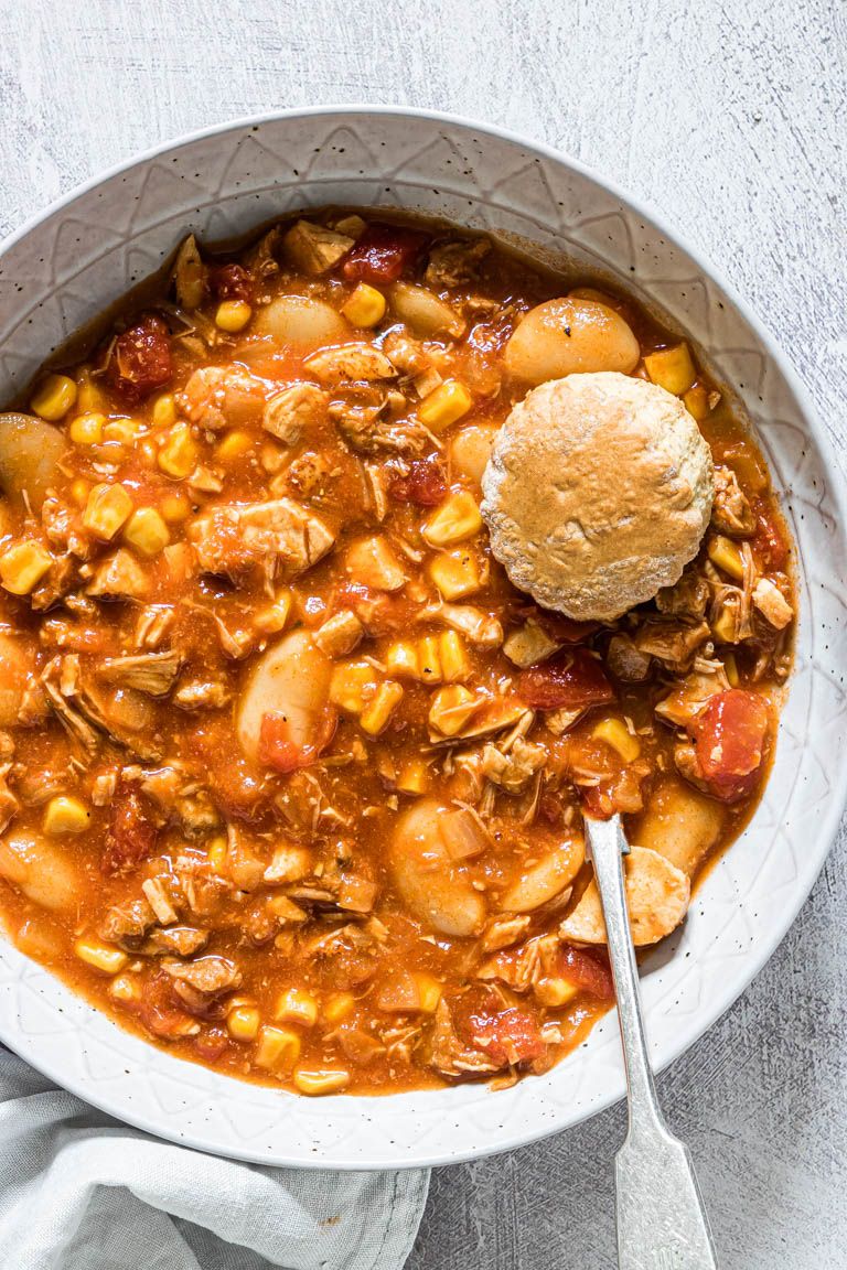 Bowl of Easy Brunswick Stew
