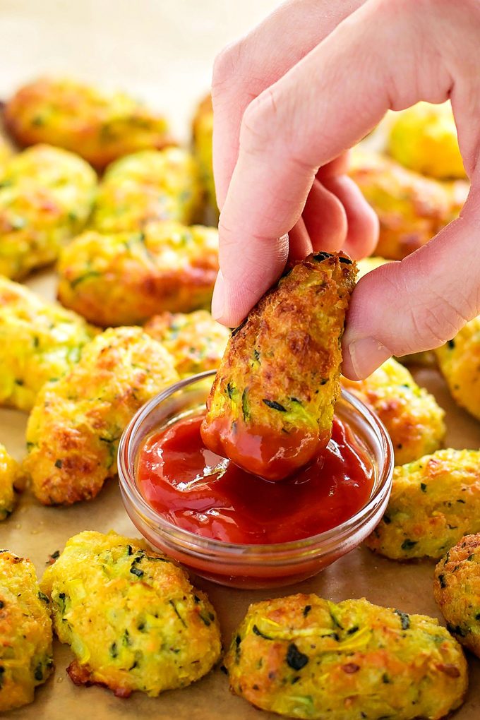 Cheesy Zucchini Tots