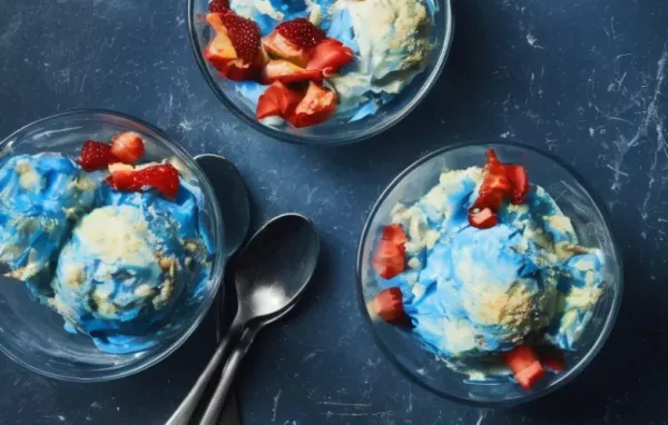 Blue Marshmallow Sundaes