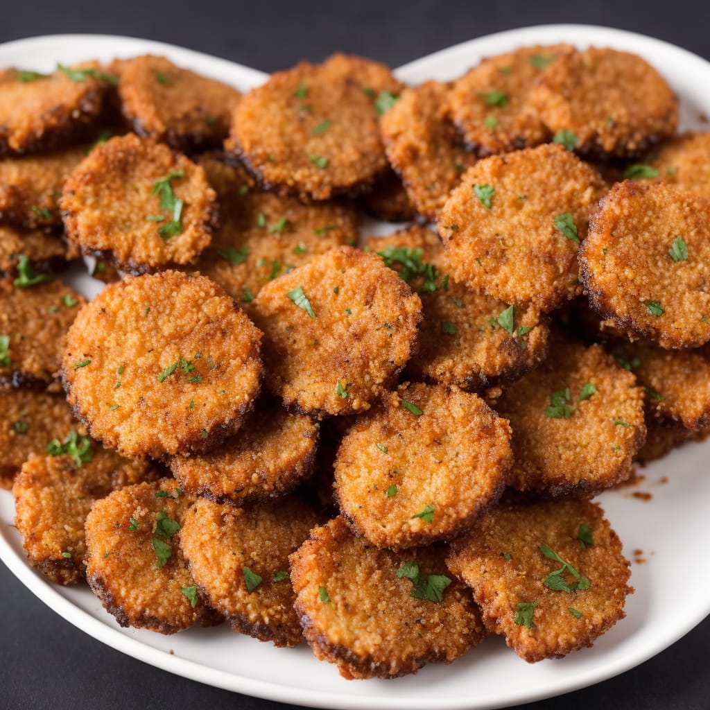 Baked Fried Breaded Eggplant