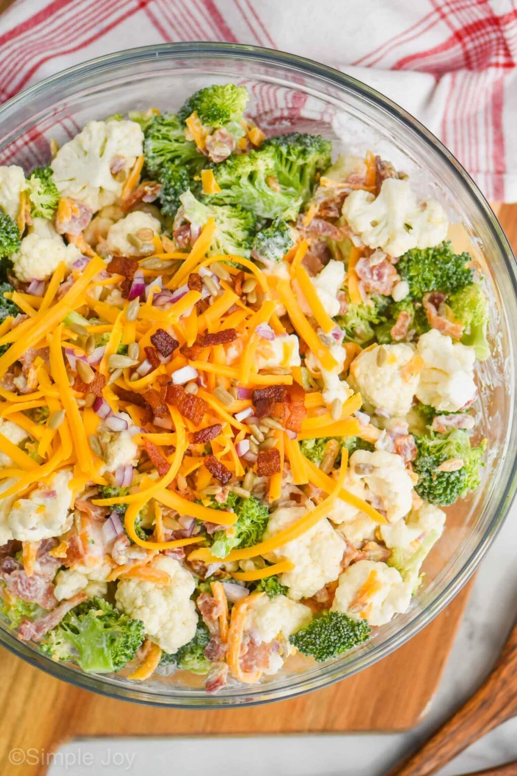 Broccoli Cauliflower Salad