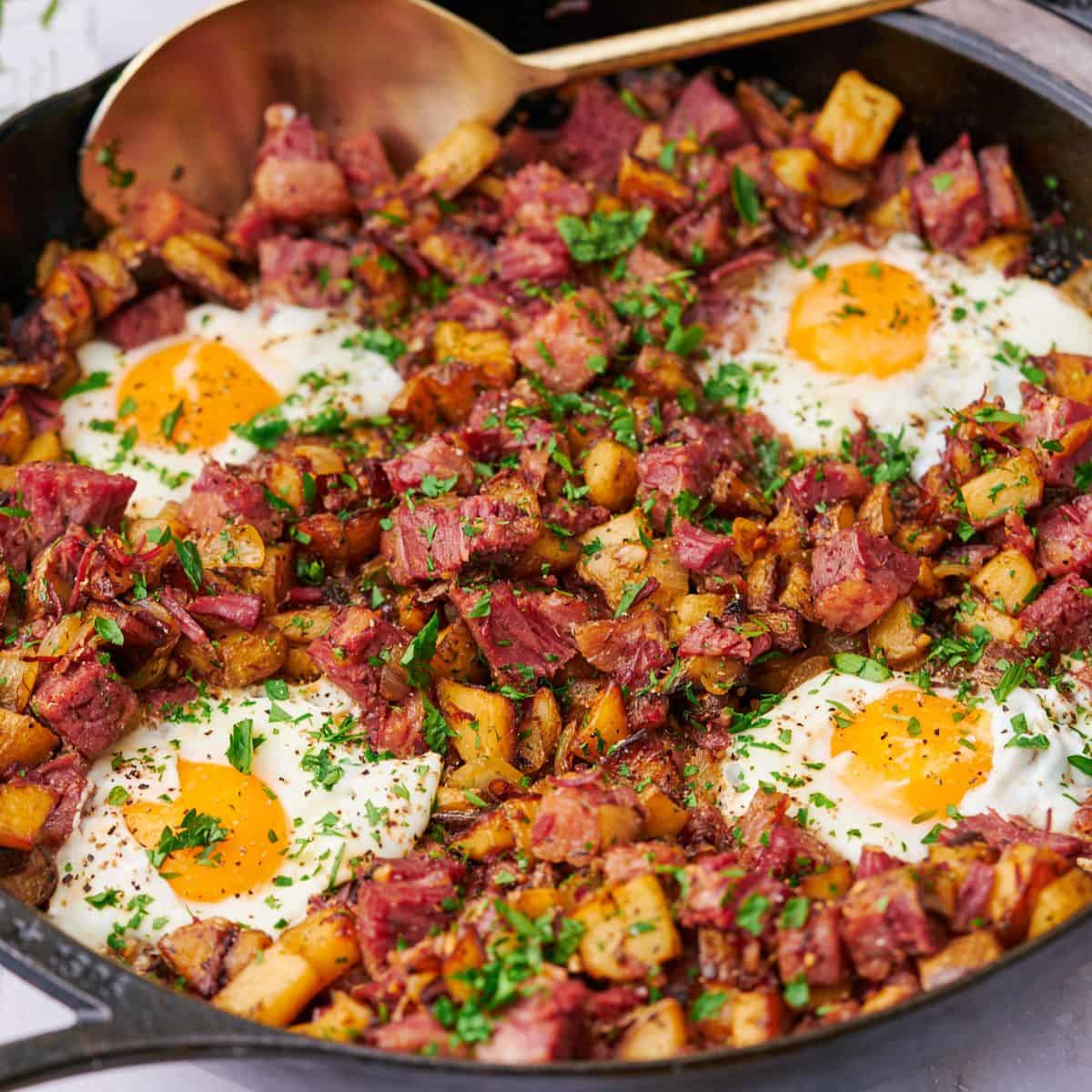 Corned Beef Hash and Eggs