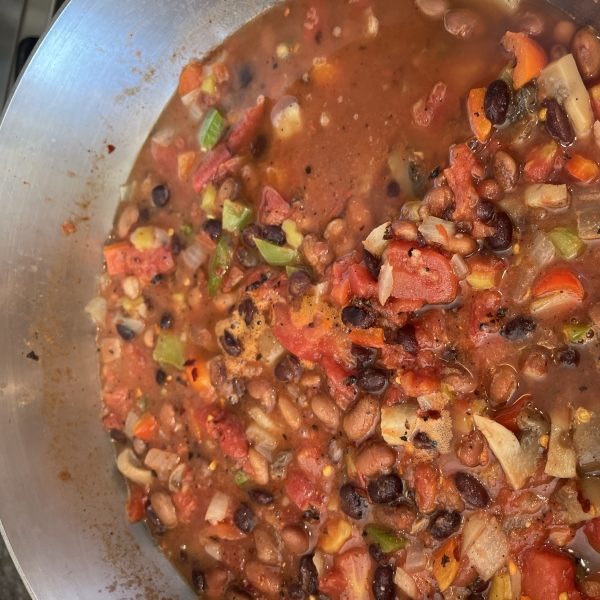 Vegetarian Bloody Mary Bean Chili