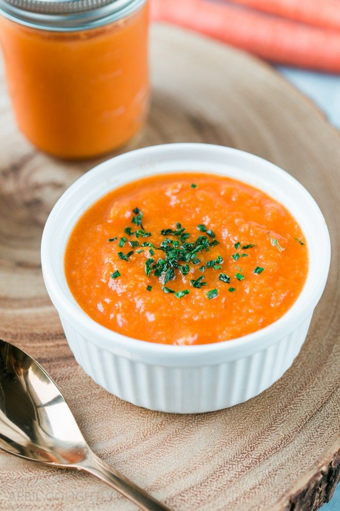 Extremely easy carrot soup made in the Instant Pot pressure
