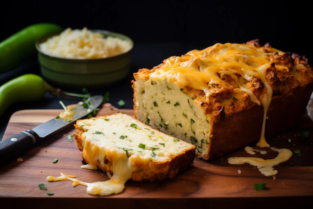 Green Chile Cheese Beer Bread