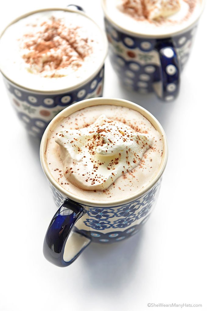 Coconut Milk Hot Chocolate in a Mug
