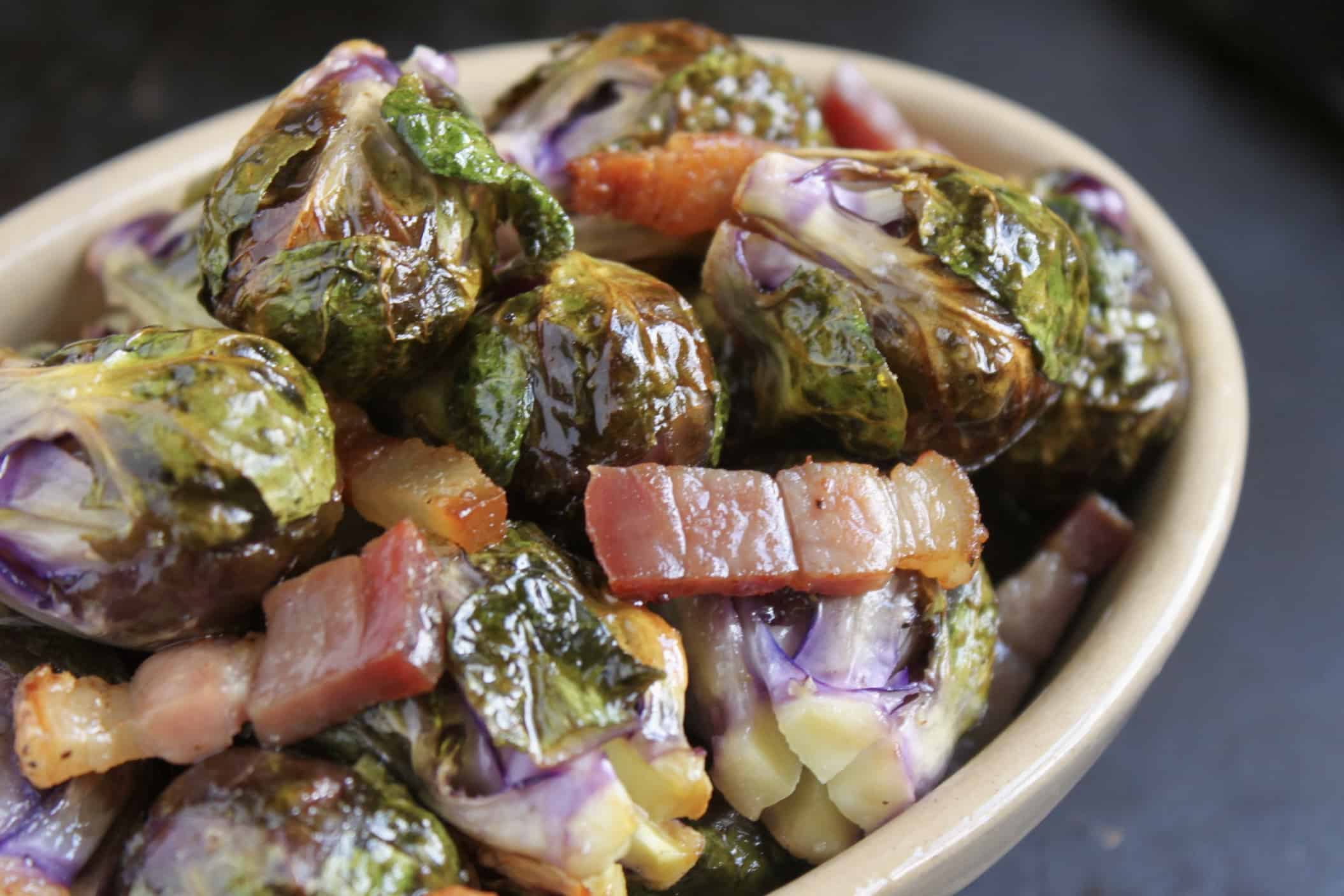 Roasted Brussels Sprouts with Pancetta