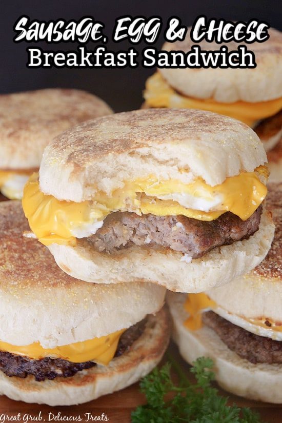 The Best Sausage Egg and Cheese Breakfast Sandwich