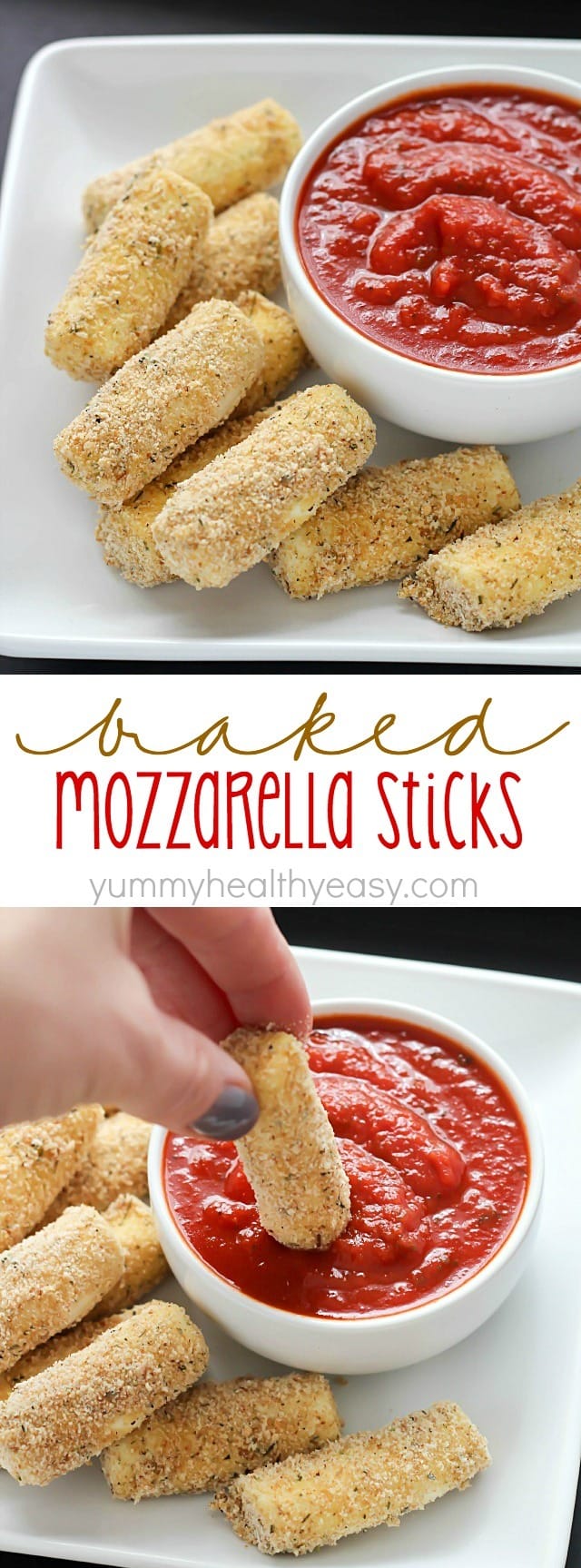 Baked Mozzarella Sticks