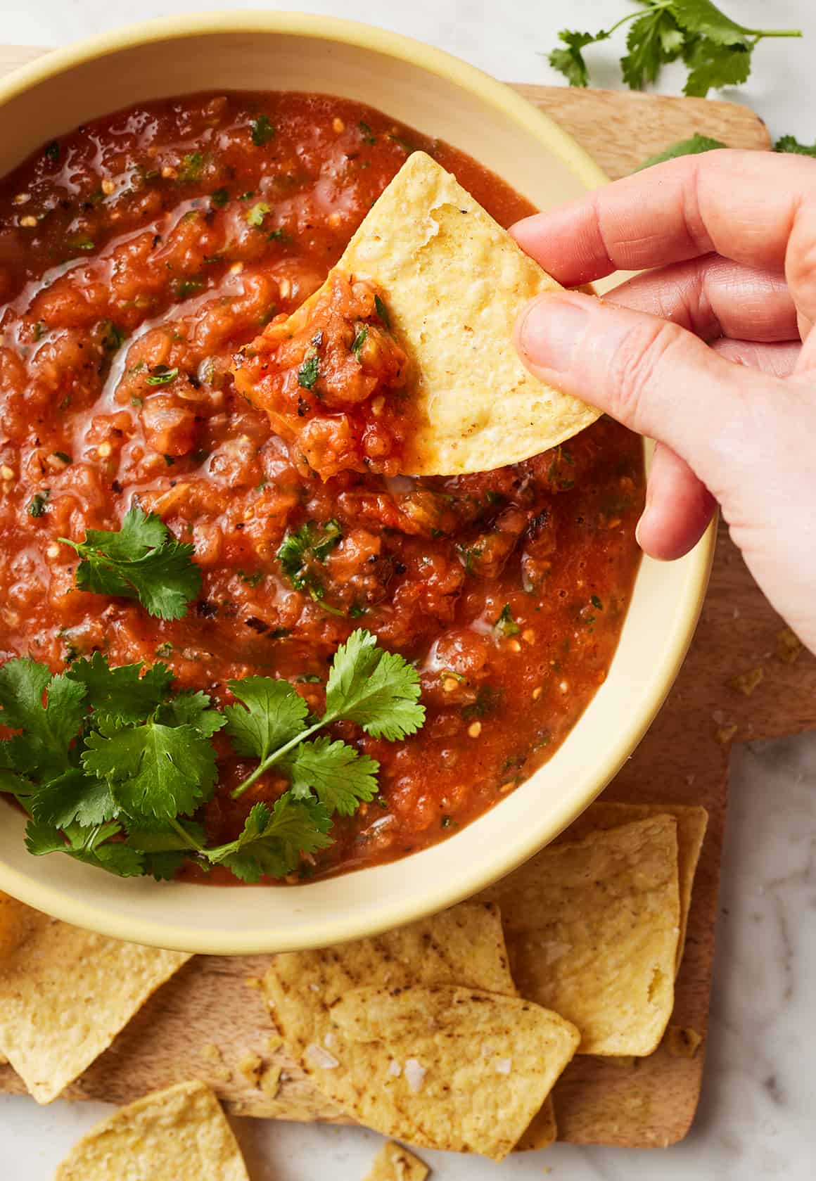 Salsa Roja in a bowl