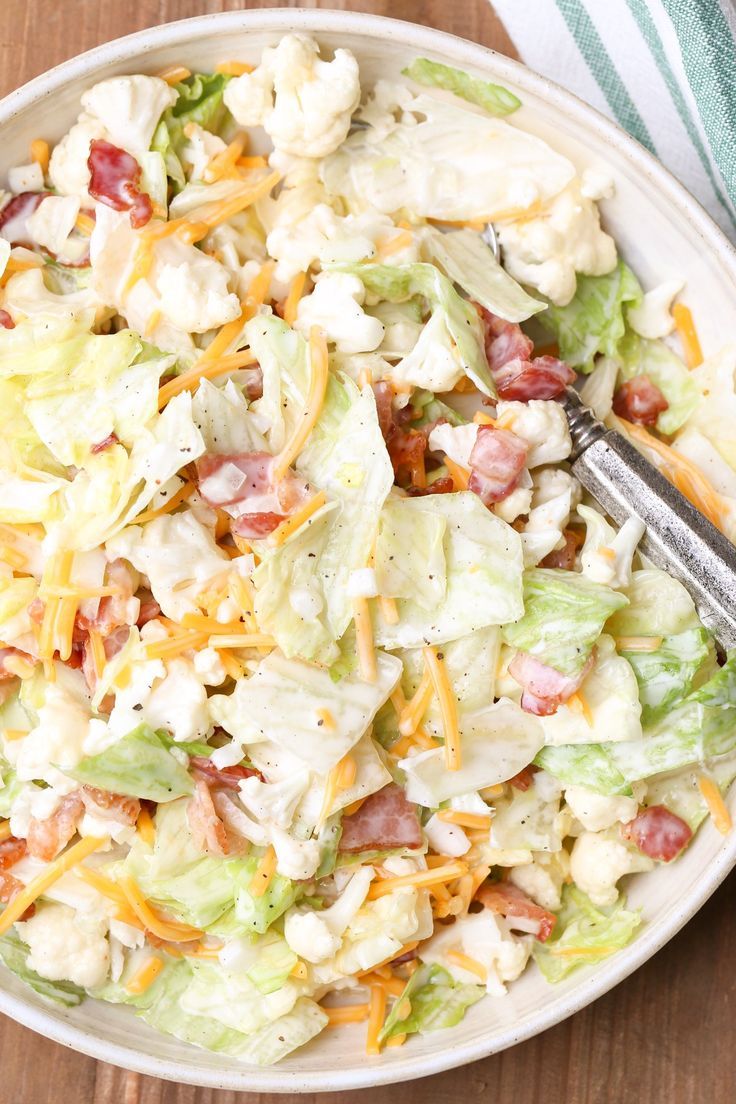 Bacon Cauliflower Salad