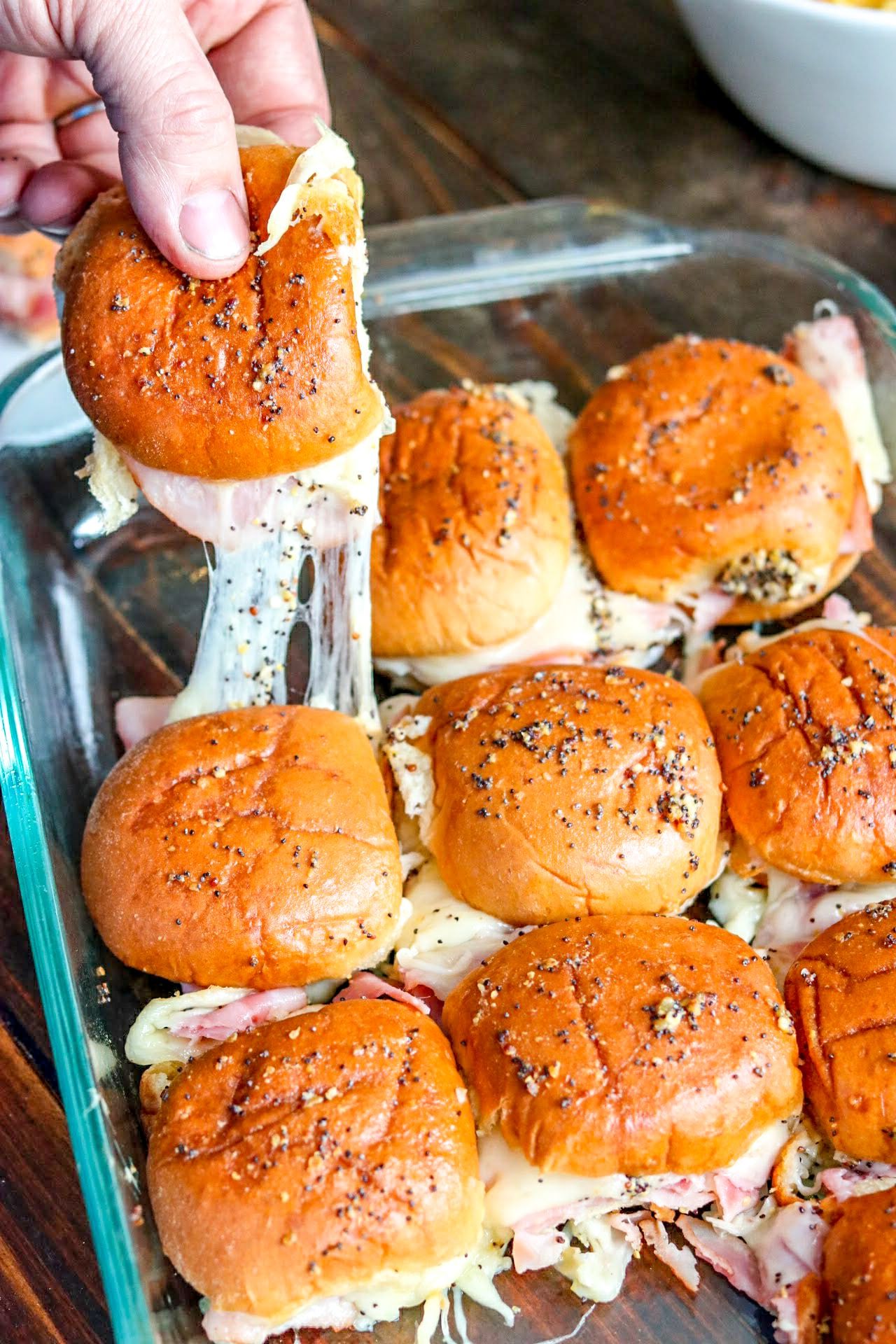 Hot Ham and Pineapple Sliders