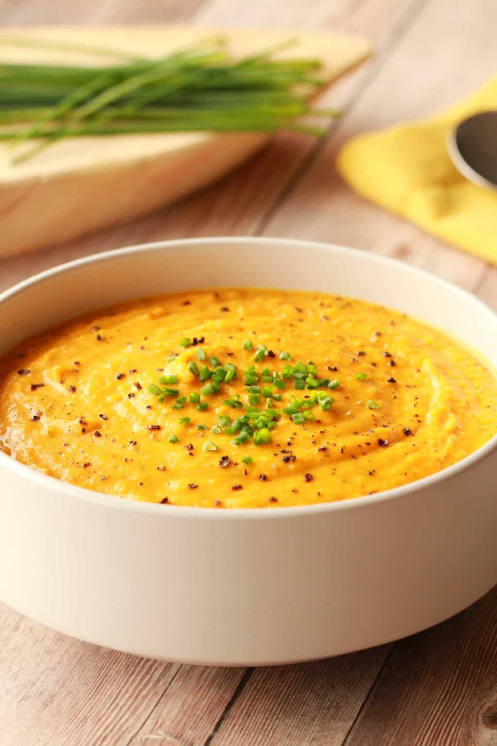 Vegan Butternut Squash Soup - Roasted and Delicious!