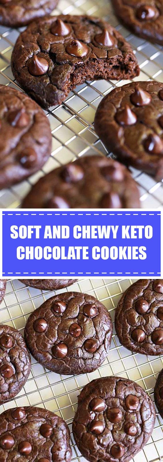 Soft and Chewy Keto Chocolate Cookies