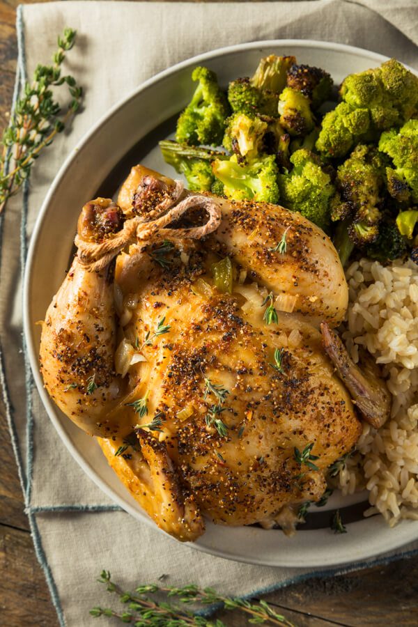 Baked Cornish Game Hens