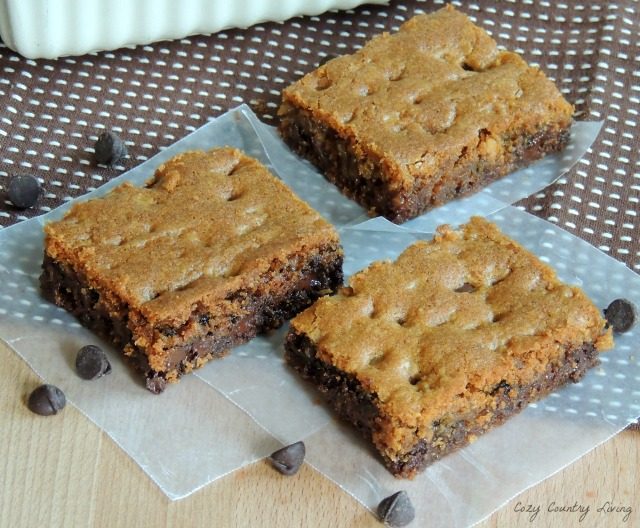 Chocolate Chip & English Toffee Cookie Bars