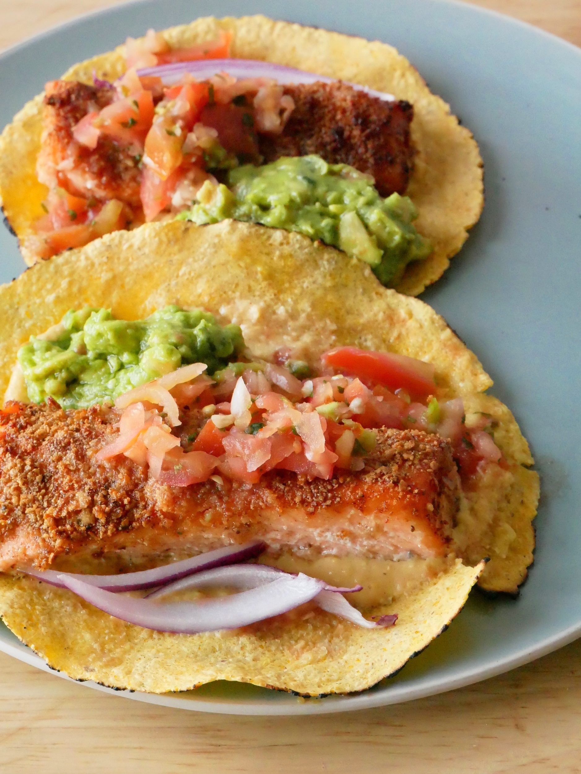 Air-Fried Salmon Tacos