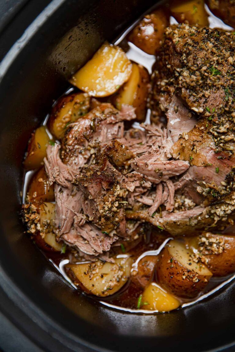 Slow Cooker Leg Of Lamb