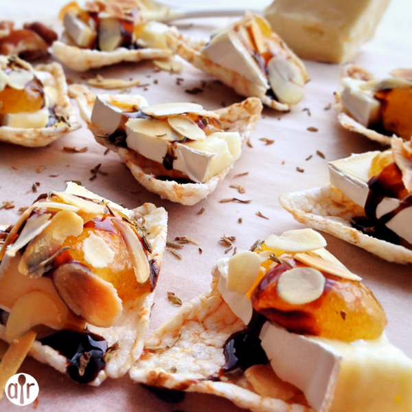 Petit Toasts with Brie, Fig, and Thyme