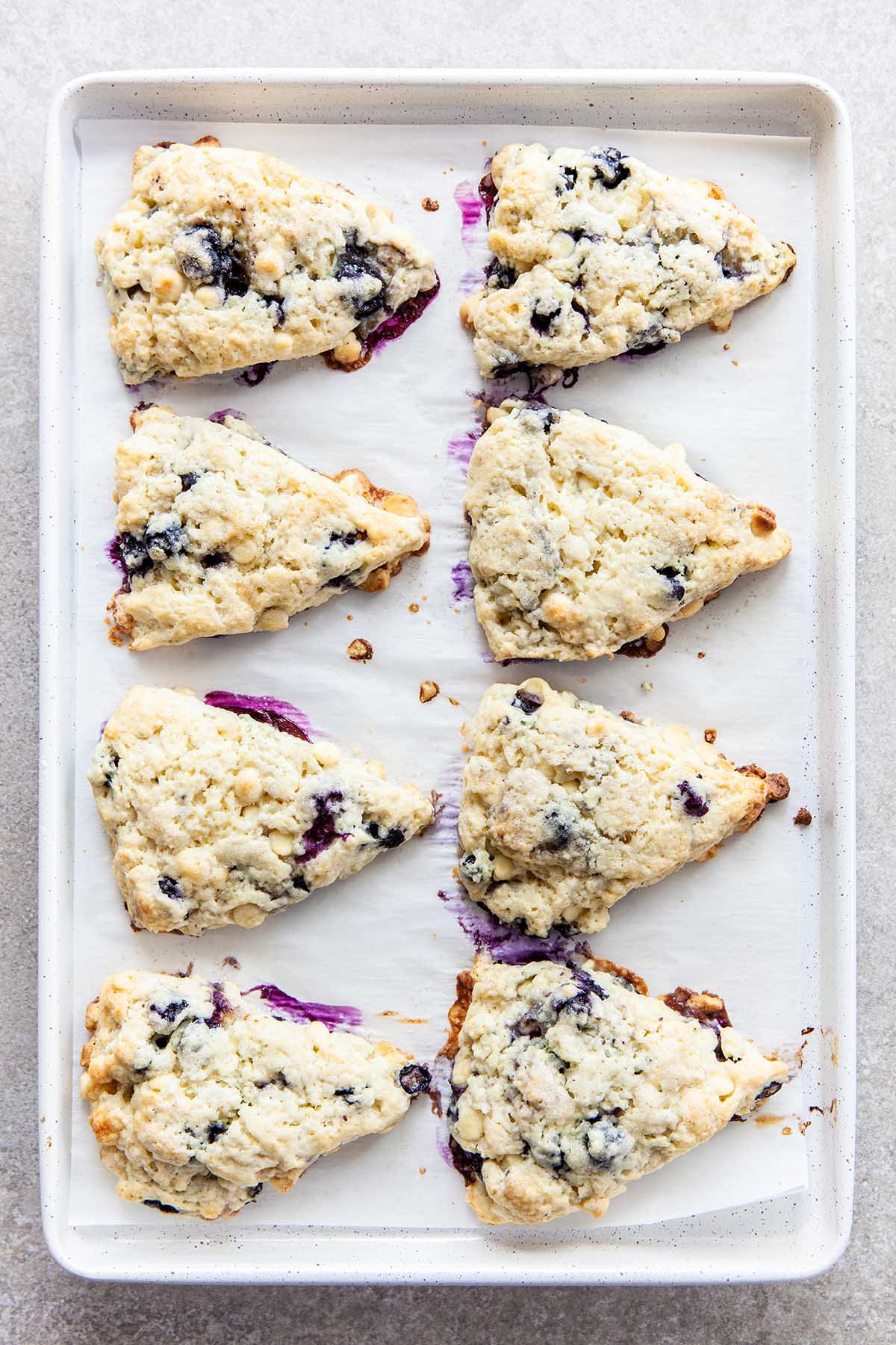 Blueberry White Chocolate Scones