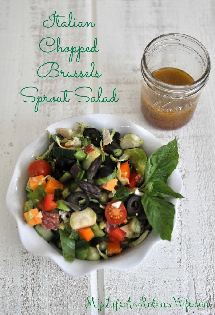 Italian Chopped Brussels Sprout Salad