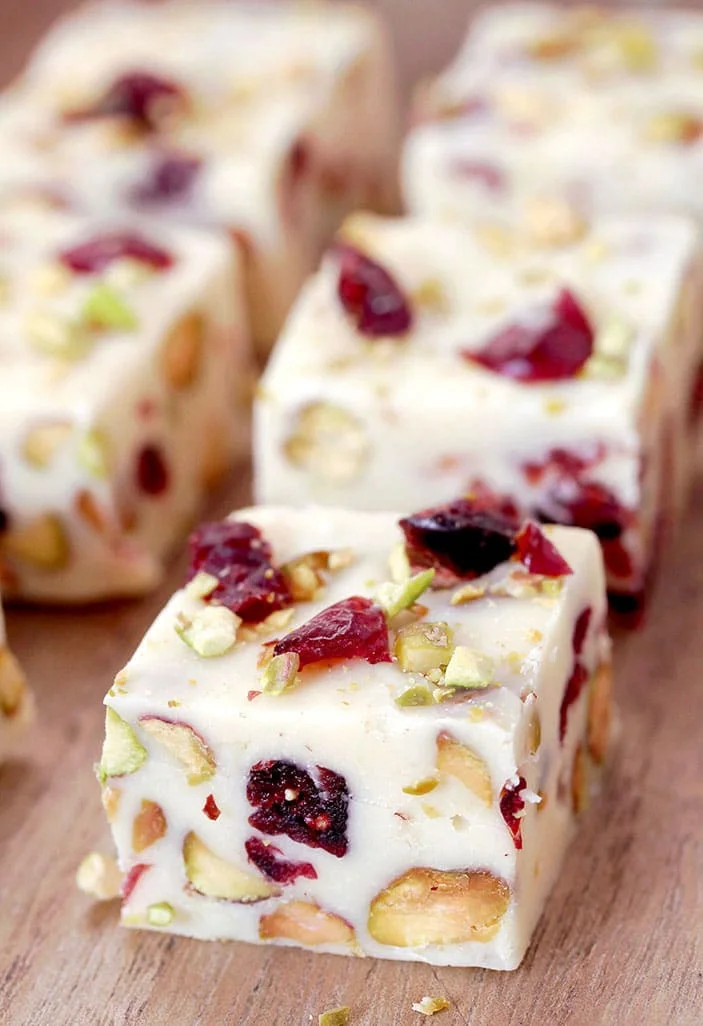 Cranberry Pistachio Fudge