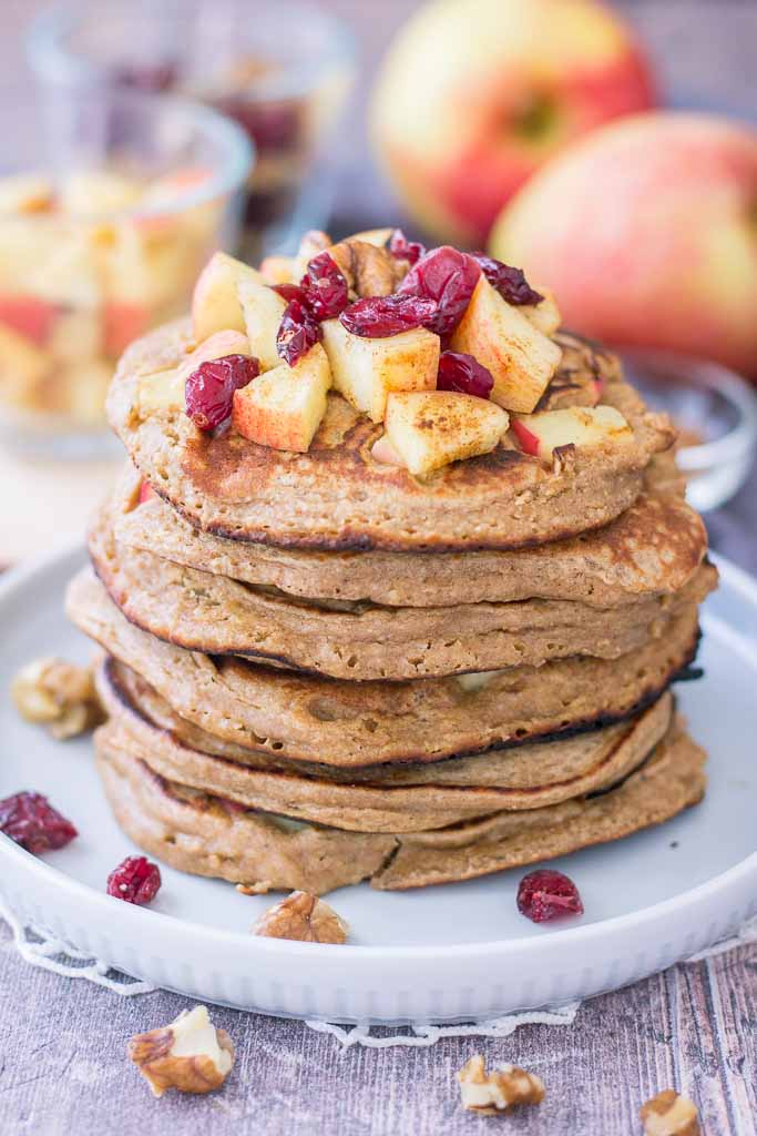 Apple Oatmeal Pancakes