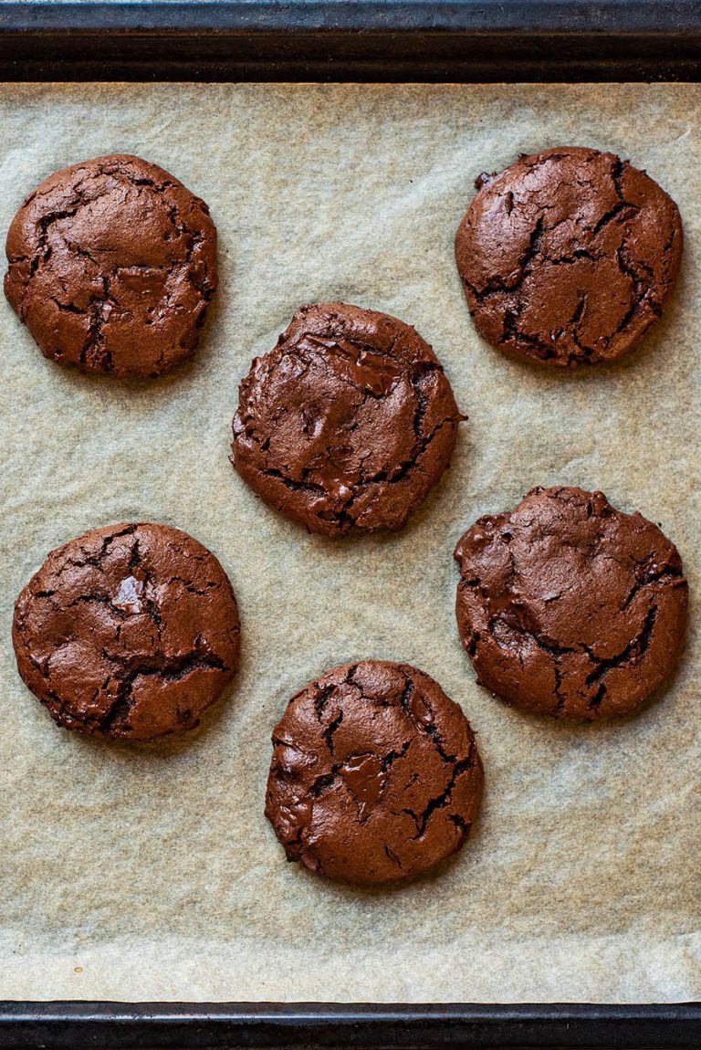 Double Chocolate Chickpea Flour Cookies - Occasionally Eggs