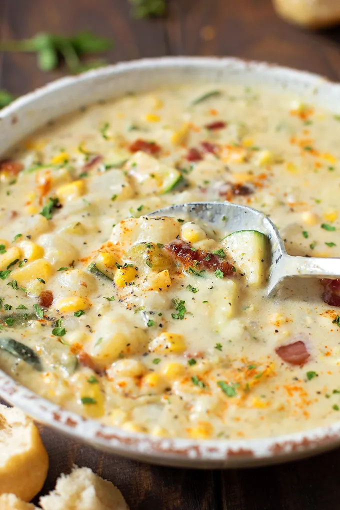 Summer Corn and Zucchini Chowder