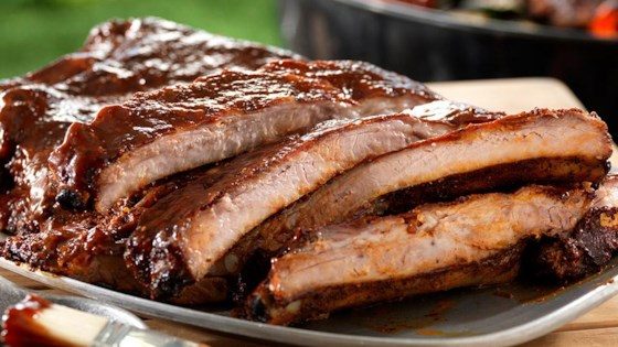 Cider-mopped Spareribs