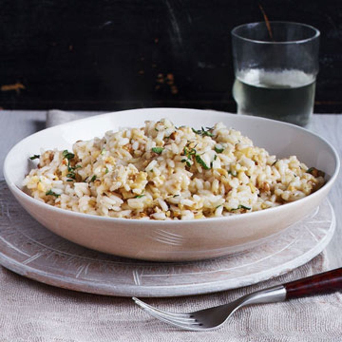 Tuscan-Style Risotto with Fresh Walnuts