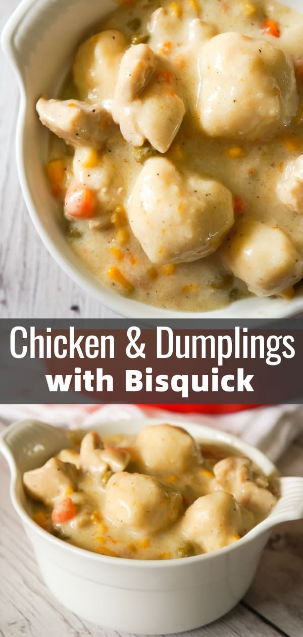 Chicken and Dumplings with Bisquick