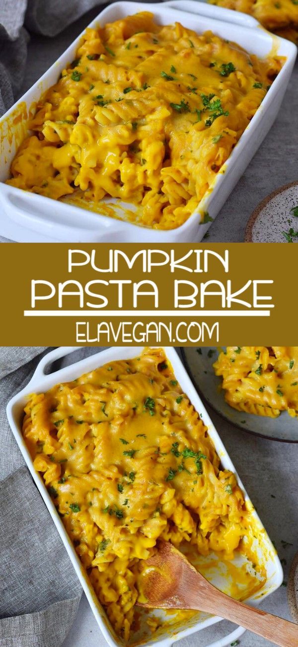 Creamy Pumpkin Pasta Bake