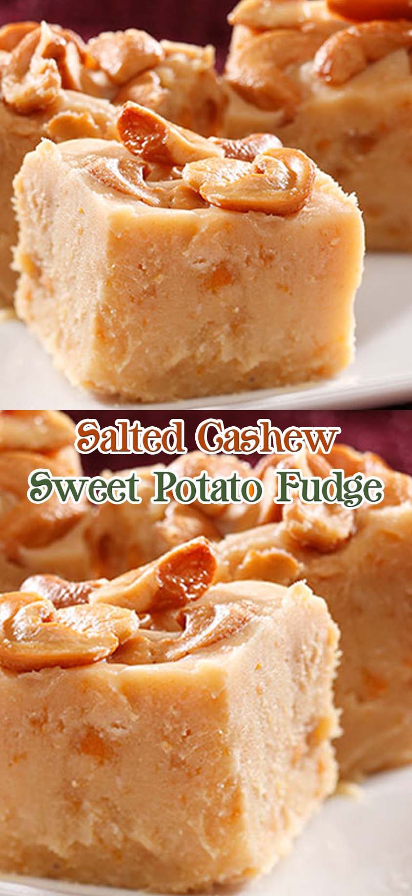 Salted Cashew Sweet Potato Fudge