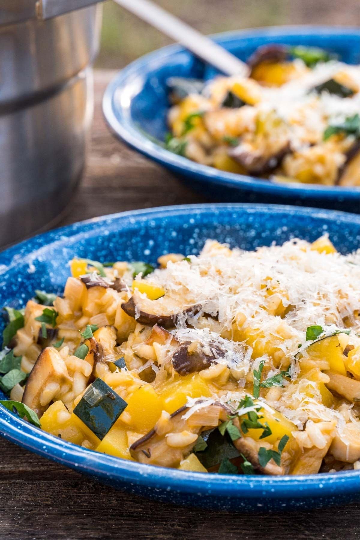 Acorn Squash Risotto with Shiitake Mushrooms