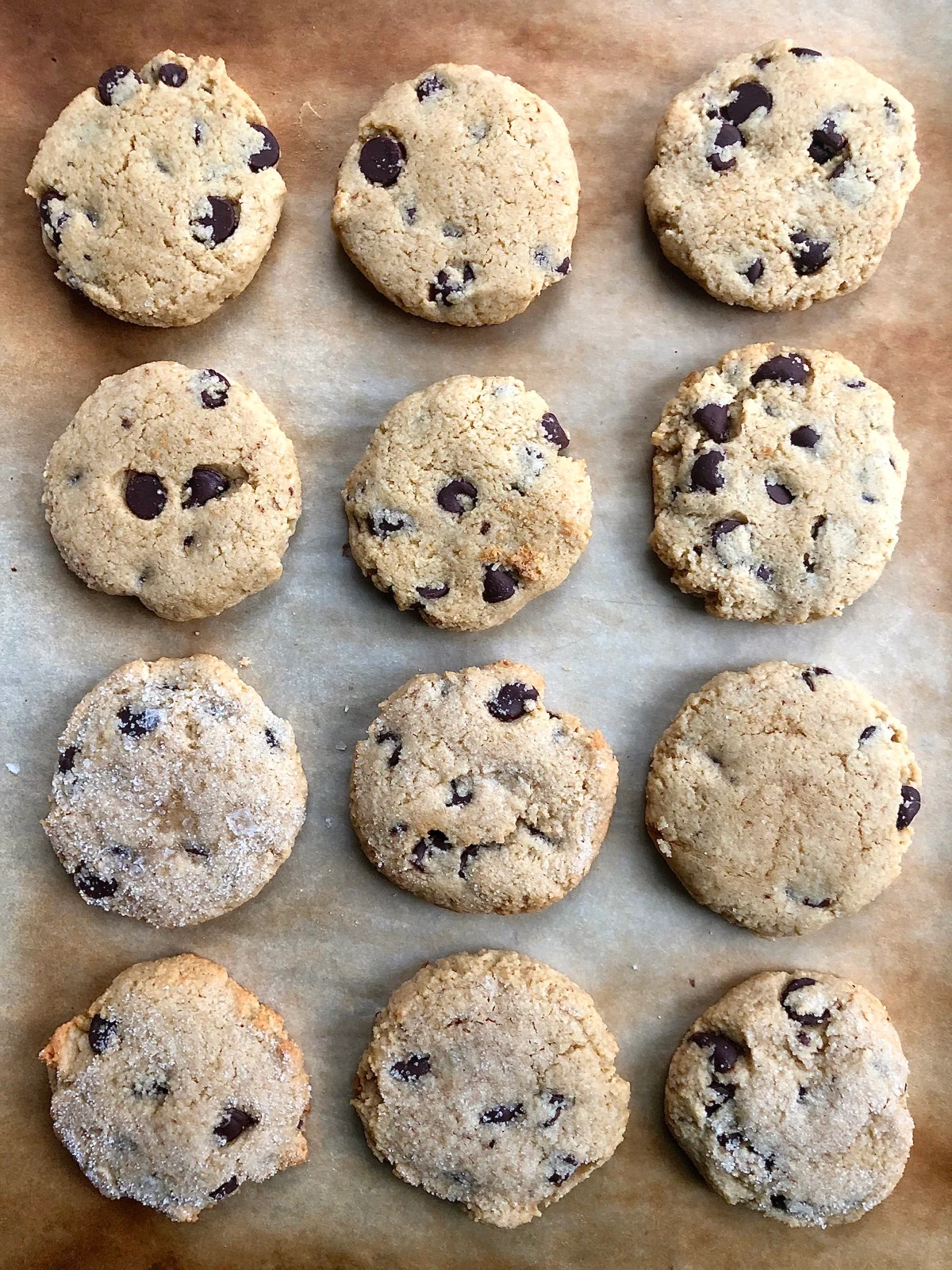 Gluten-Free Almond Flour Chocolate Chip Cookies