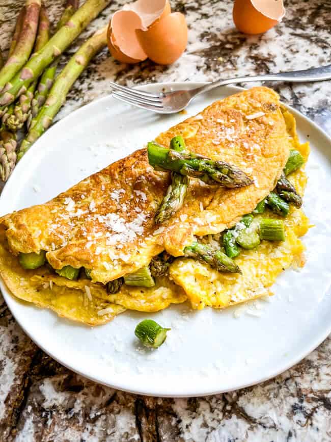 Asparagus Omelette - Three Olives Branch