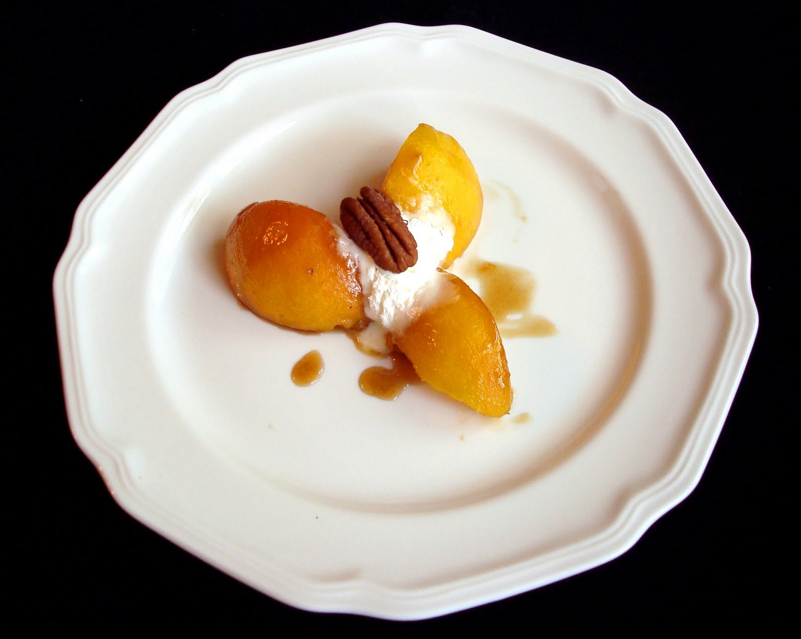 Brandy-Baked Peaches