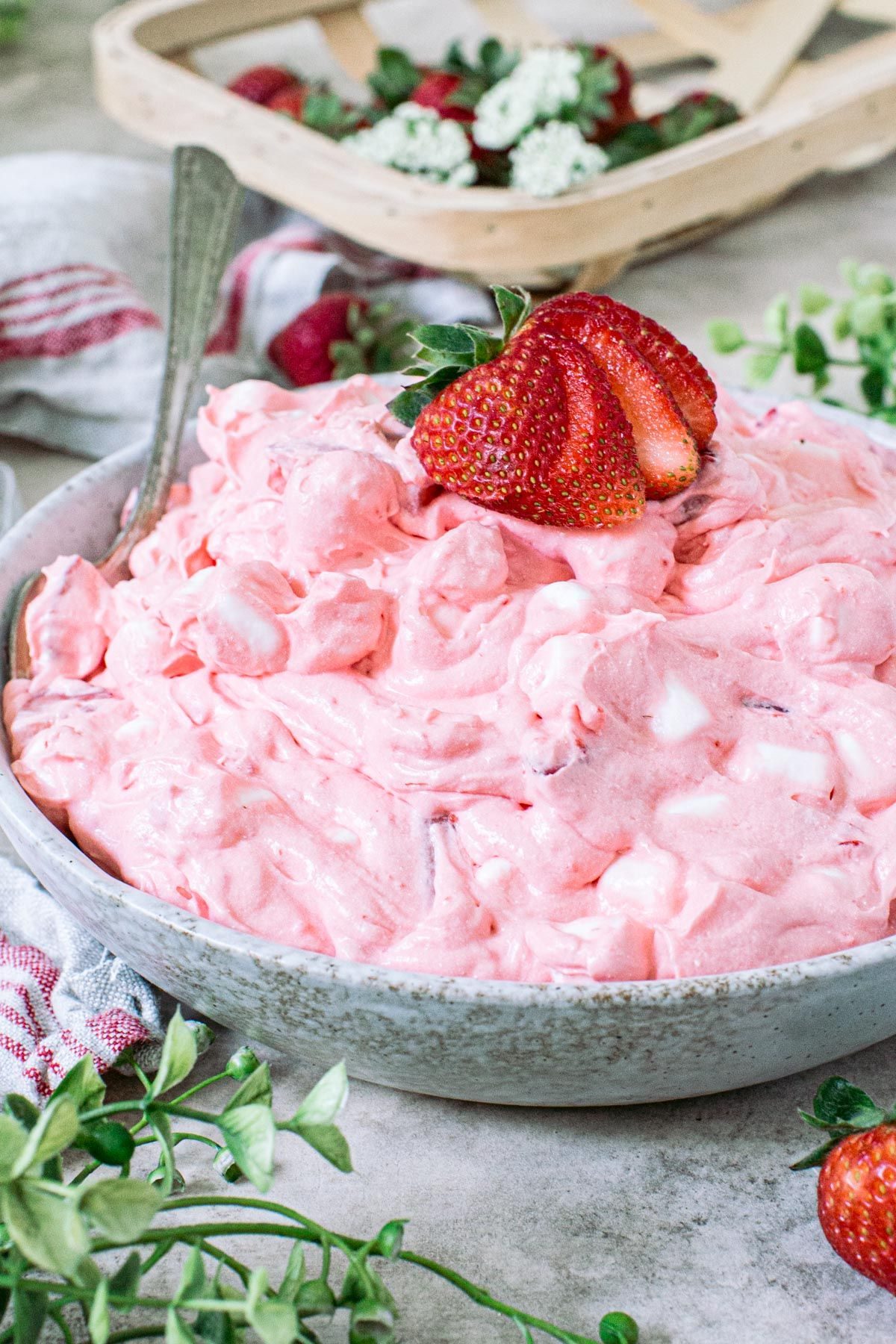 Delicious Strawberries And Cream Jello