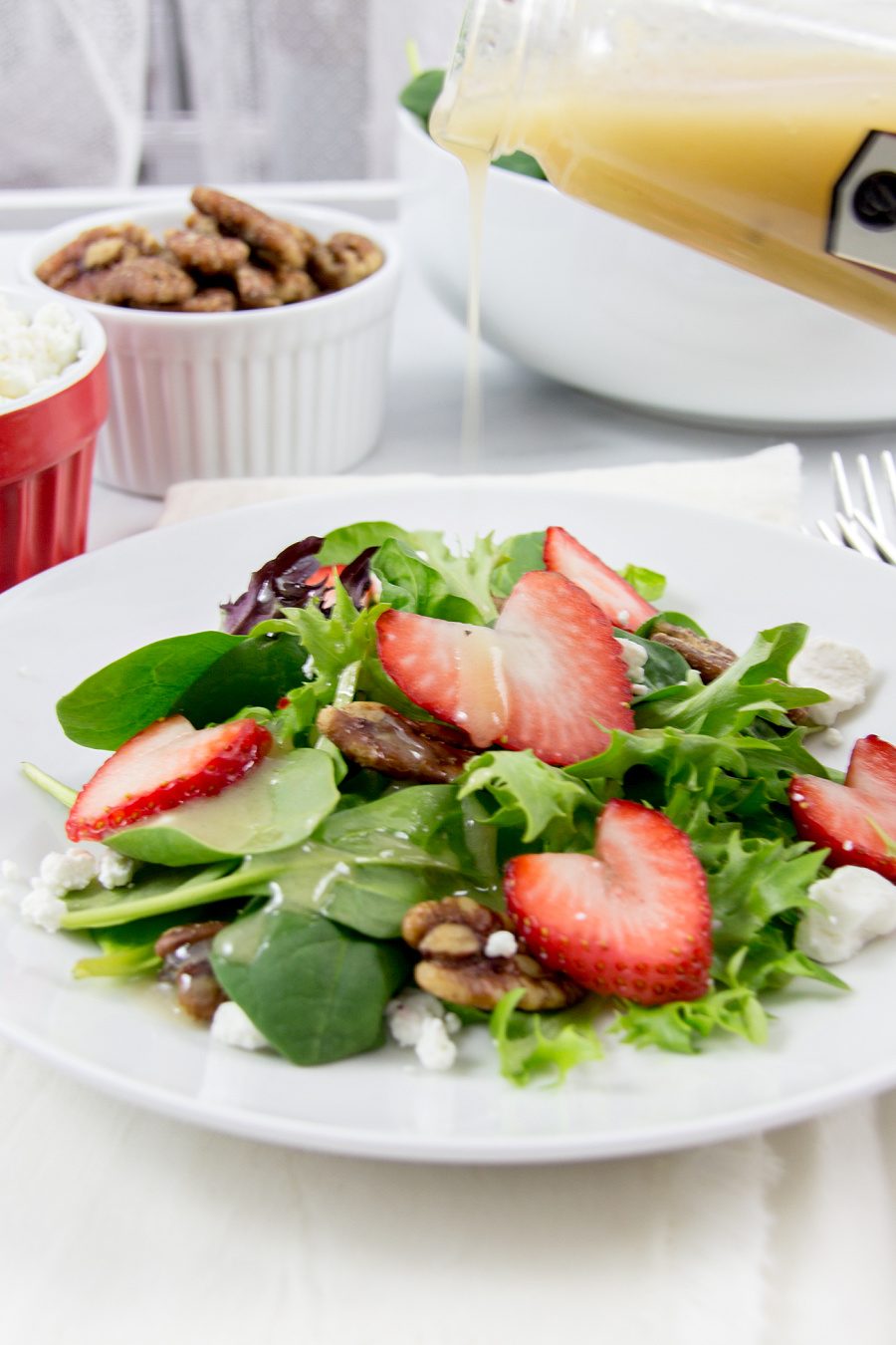 A beautiful Valentine's Day salad that's perfect for two