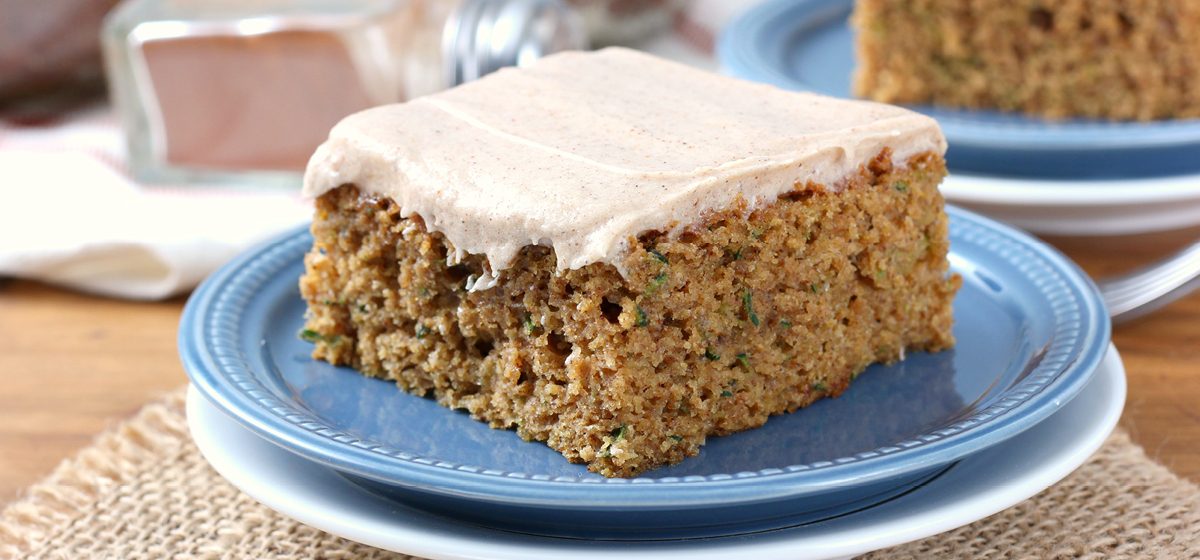 Zucchini Bars with Spice Frosting