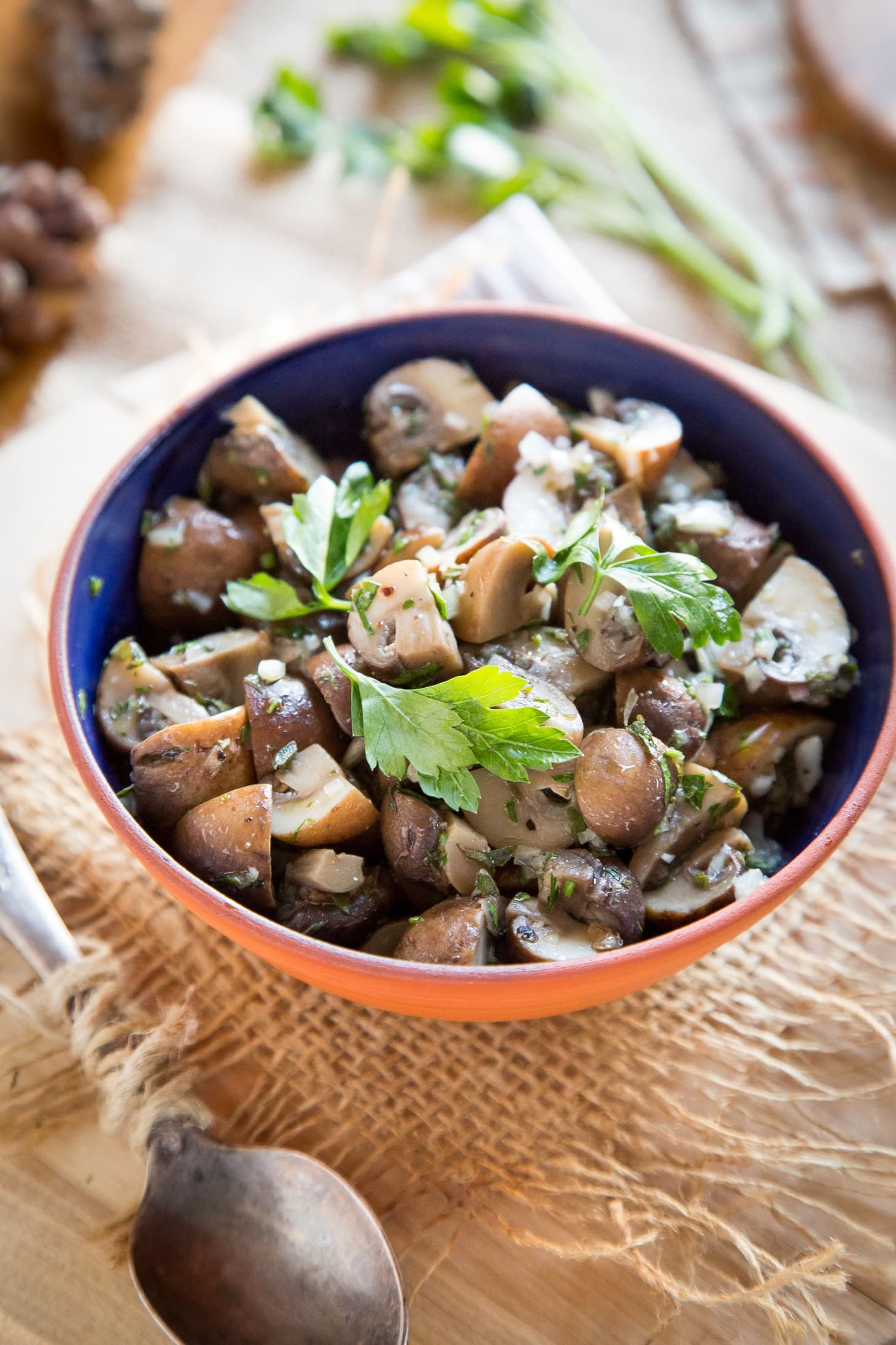 Herb-Marinated Mushrooms