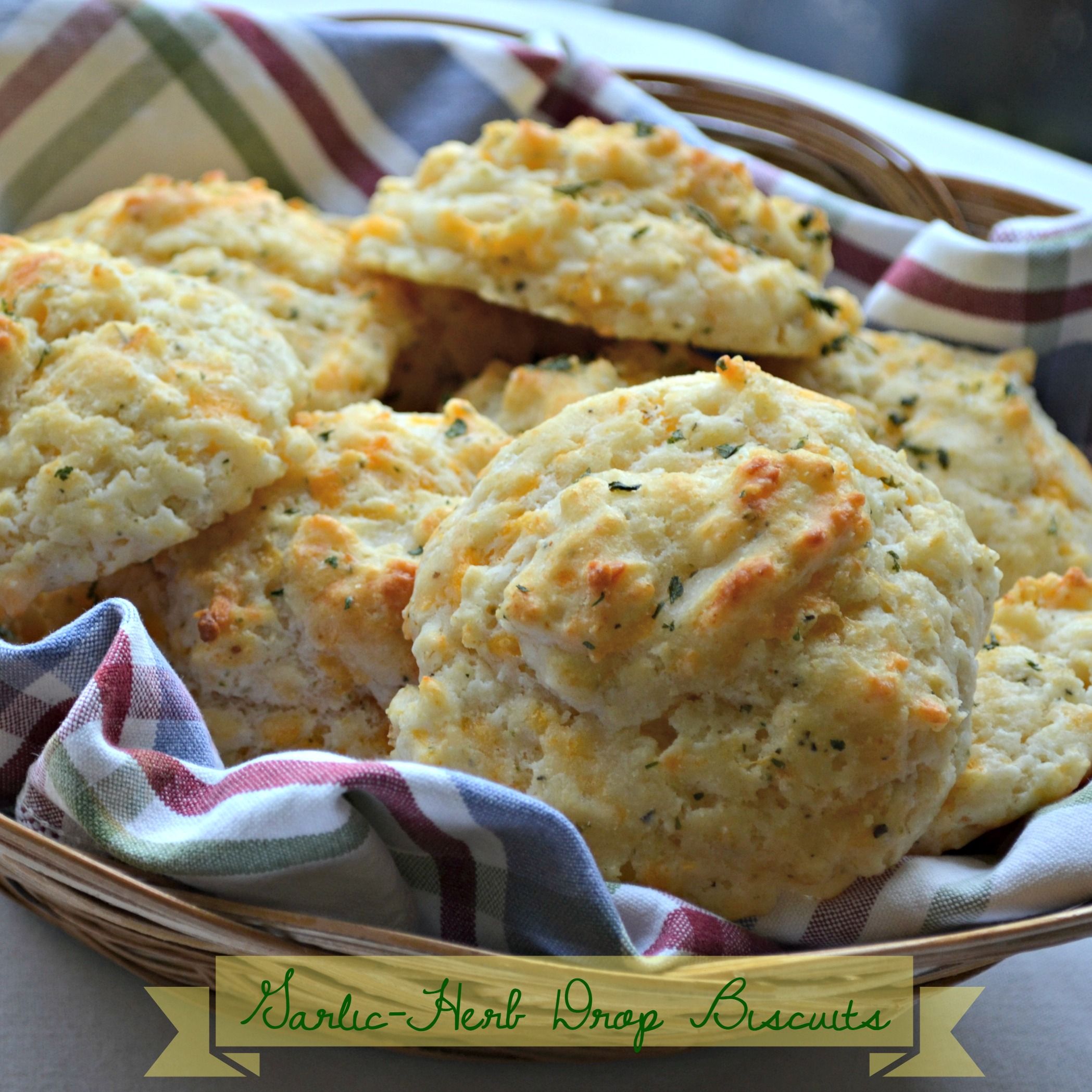 Garlic-Herb Butter Drop Biscuits